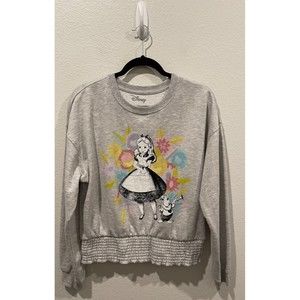 DISNEY Alice and Wonderland Graphic Grey Sweatshirt